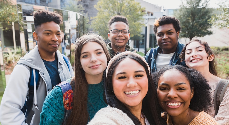 group of diverse teens. Bergen New Bridge Medical Center is a premier source for adolescent behavioral healthcare and substance use disorder treatment