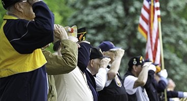 Veterans at a parade